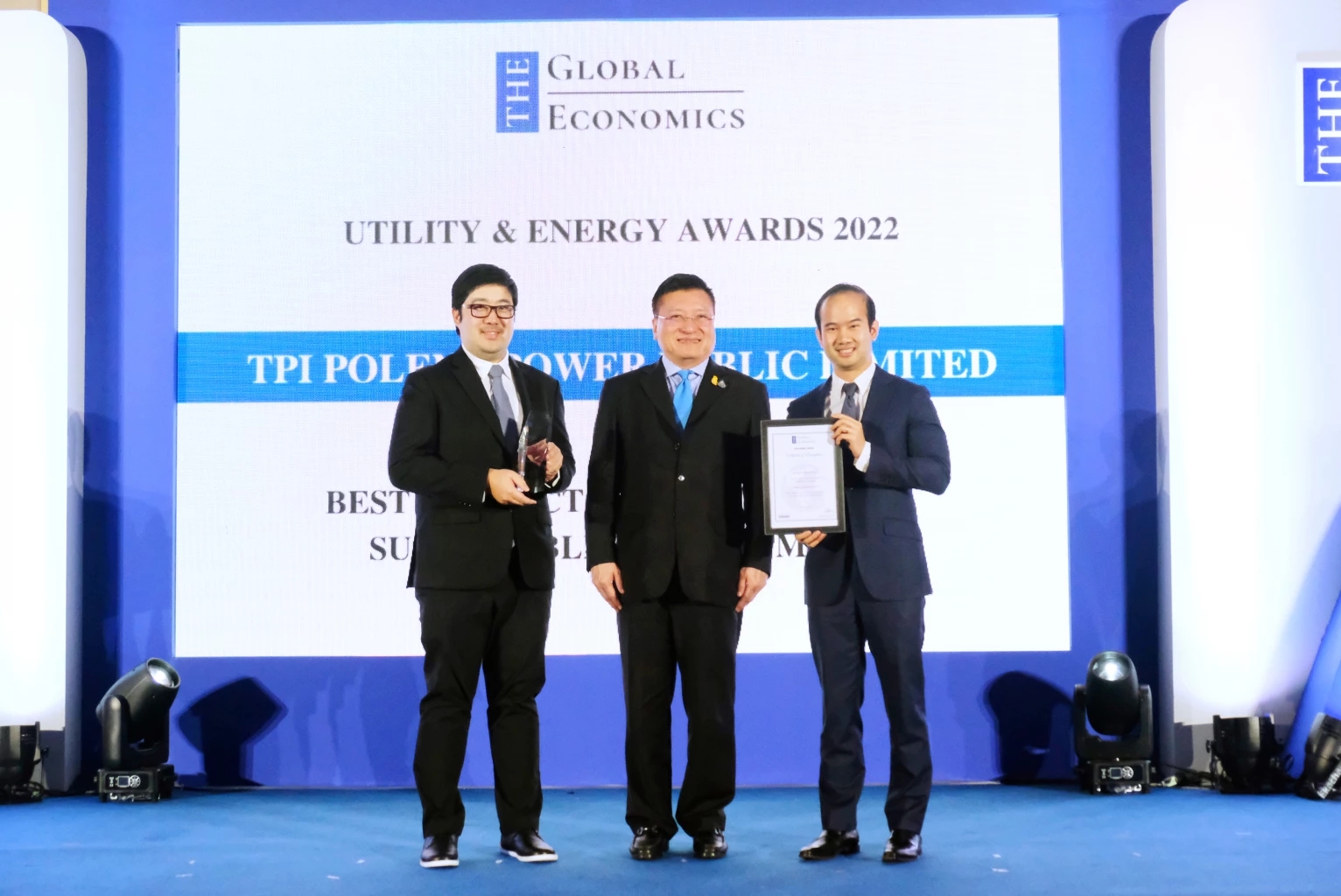 TPIPP คว้ารางวัล จากเวที The Global Economics Award 2022